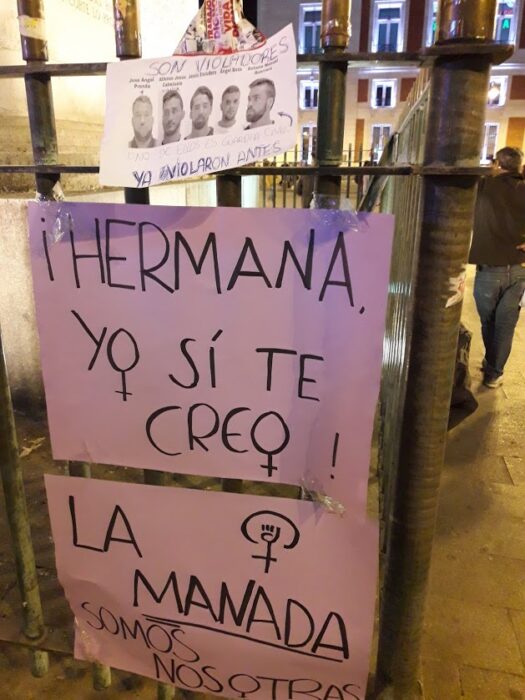 Manifestación caso La manada Yo si te creo