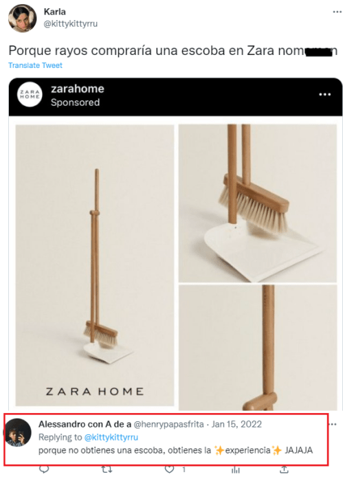 Escoba y recogedor zara home