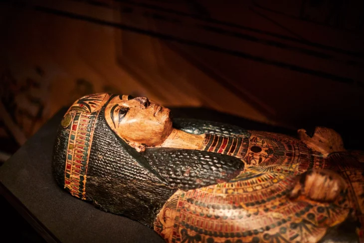 Egyptian mummy in museum