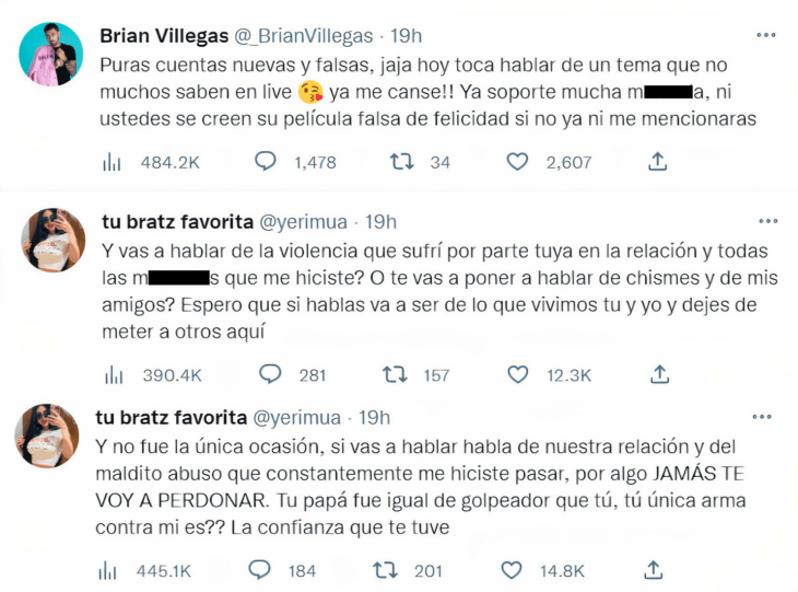 Twitter yeri mua y brian villegas