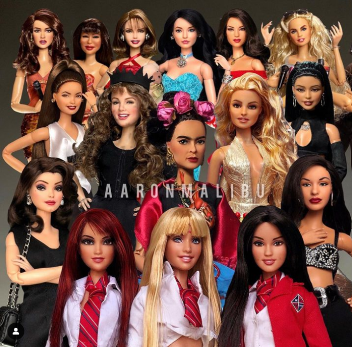 muñecas estilo Barbie de personajes de la televisión mexicana