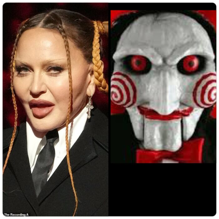 comparison image of Jigsaw with Madonna