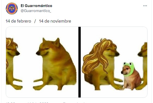 meme de san valentin y con hijo en noviembre 