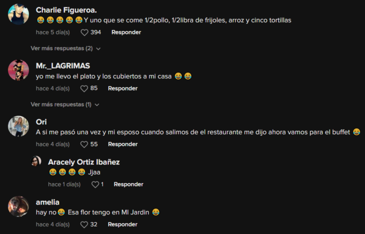 comentarios en español de la red de TikTok