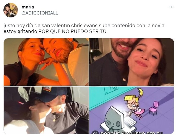 Tuit sobre Chris Evans presume fotos con su novia, Alba Baptista, y los fans reaccionan