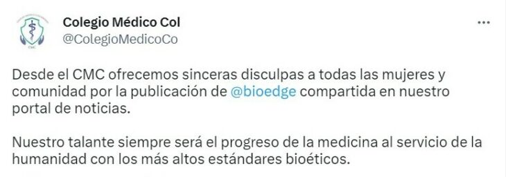 Tuit sobre Propuesta para ‘usar’ mujeres con muerte cerebral para gestar bebés desata polémica 