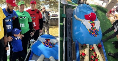 Cumplieron su último deseo y la despidieron en un ataúd temático de M&M