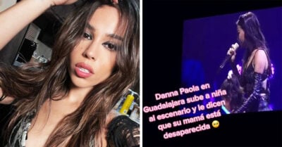 Danna Paola sube a niña al escenario y se entera de que su mamá está desaparecida