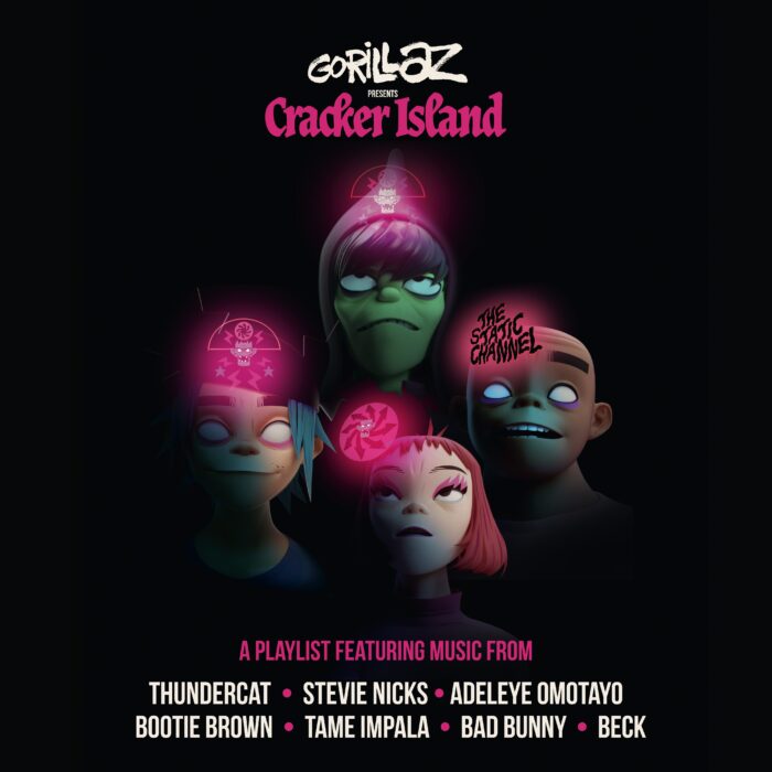 imagen de la agrupación virtual Gorillaz de su nuevo disco Cracker Island 