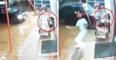 Joven arrolla a su padrastro en venganza por haber golpeado a su madre