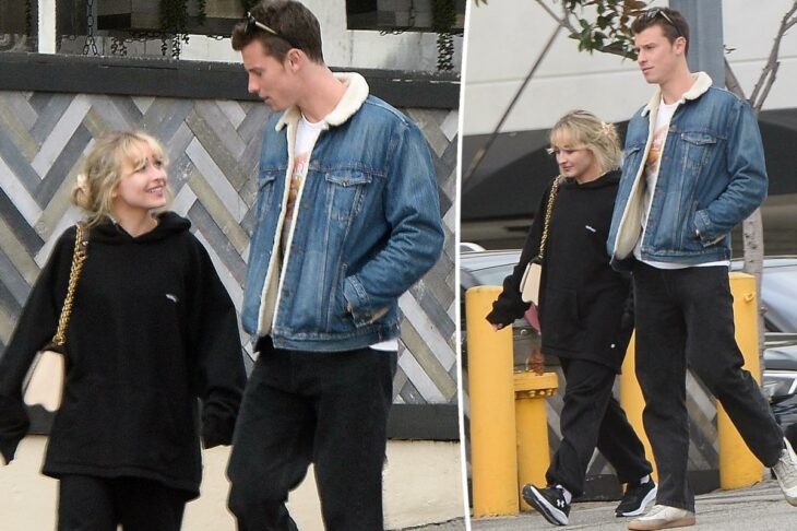 imagen comparativa de dos fotografías en las que aparecen Shawn Mendes y Sabrina Carpenter 