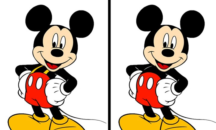 Mickey mouse no usa tirantes 