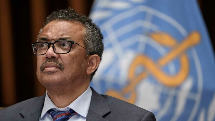 Tedros Adhanom en panel de la OMS 