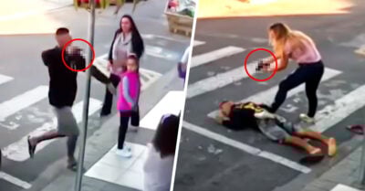 Supermamá salva a su hija de un asalto y logra someter al ladrón