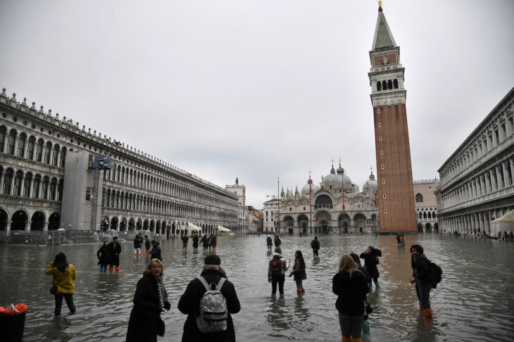 Piazza San Marcos inundada