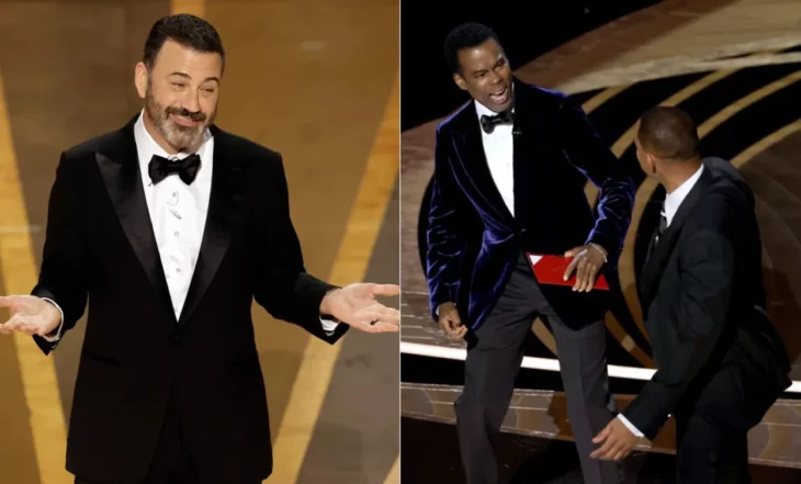 Jimmy Kimmel jokes about 'The Slap' while hosting the 2023 Oscars awards ceremony