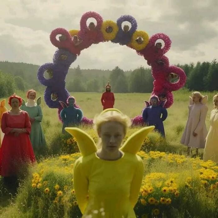 Midsommar type Teletubbies