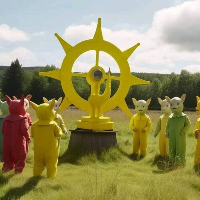 Midsommar type Teletubbies