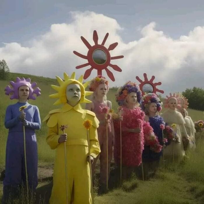 Midsommar type Teletubbies