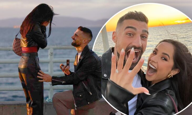 Becky G and Sebastian Lletget getting engaged 