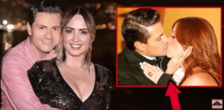 Imagen de fotomontaje de Andrea Legarreta besando a Enrique Peña Nieto 