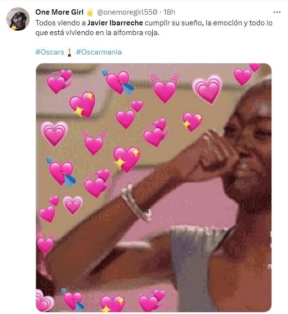 user reaction by javier at the oscars