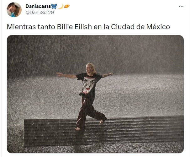 meme de billie bajo la lluvia 