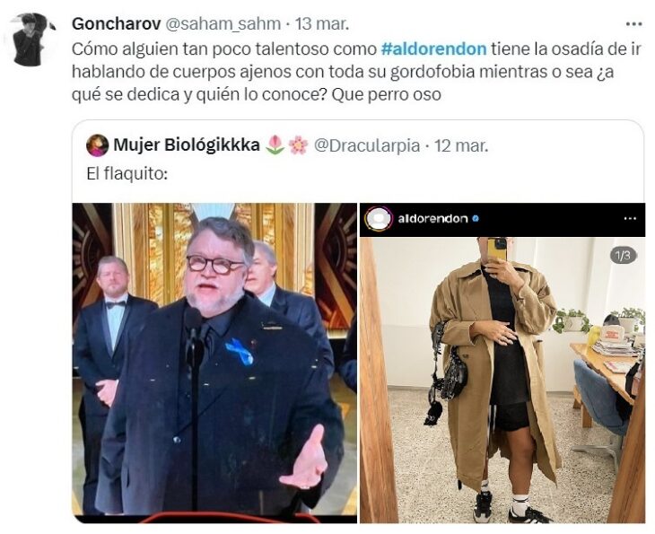 Tuit sobre estilista de Belinda llama 'The Wale' a Guillermo del Toro y piden cancelarlo 