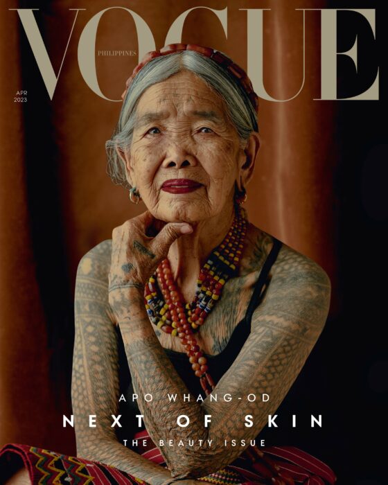 Portada de la revista Vogue Filipinas protagonizada por una mujer filipina de 106 años 