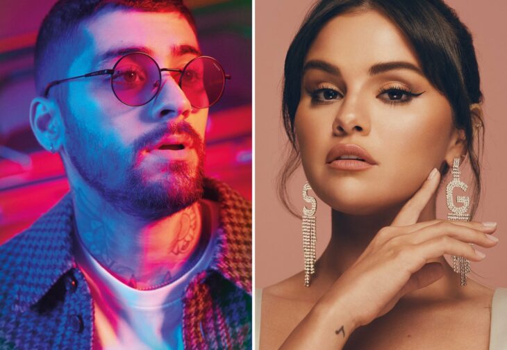 foto comparativa de Zayn y Selena Gomez