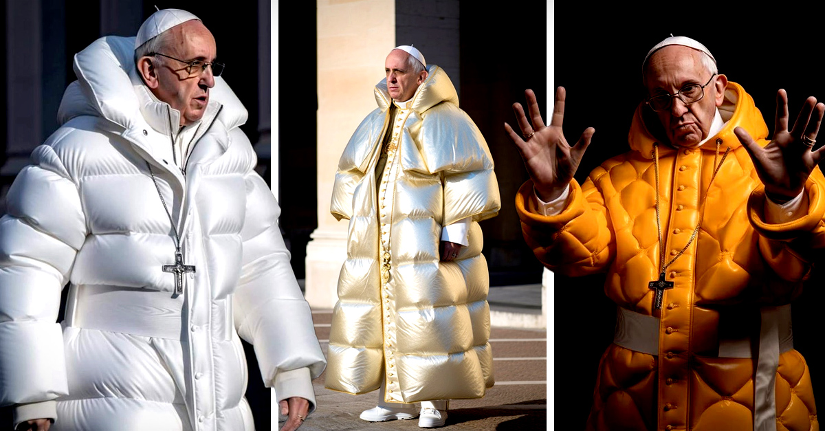 Artificial Intelligence is the culprit behind the pope’s fashionista outfit