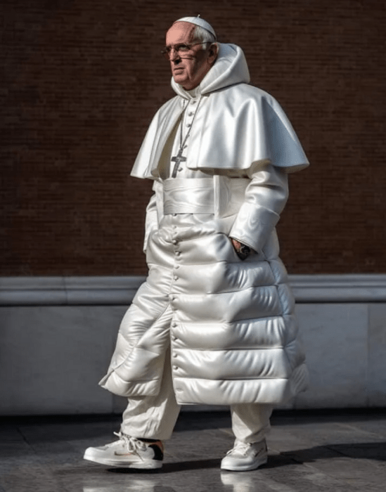 Pope Francis in a fake image created by AI