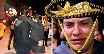 Le llevó serenata a su novia para sorprenderla; el mariachi era su ex