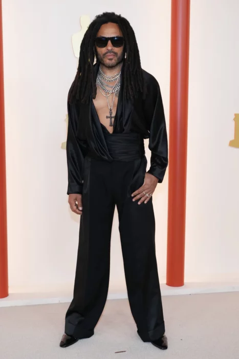 Lenny Kravitz mejores looks de la alfombra roja en los premios Oscar 2023