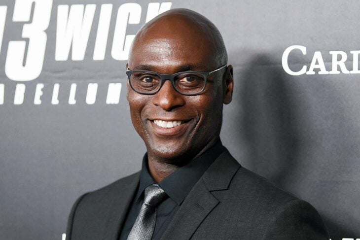 Lance Reddick on the red carpet at the premiere of one of his John Wick movies