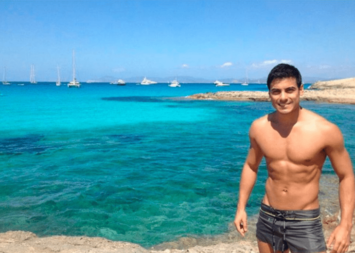 Carlos Rivera vacationing on the beaches of Ibiza Spain