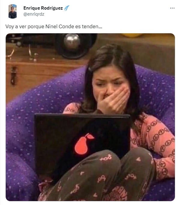 meme de Ninel Conde con el personaje de Carly en la serie de televisión iCarly 