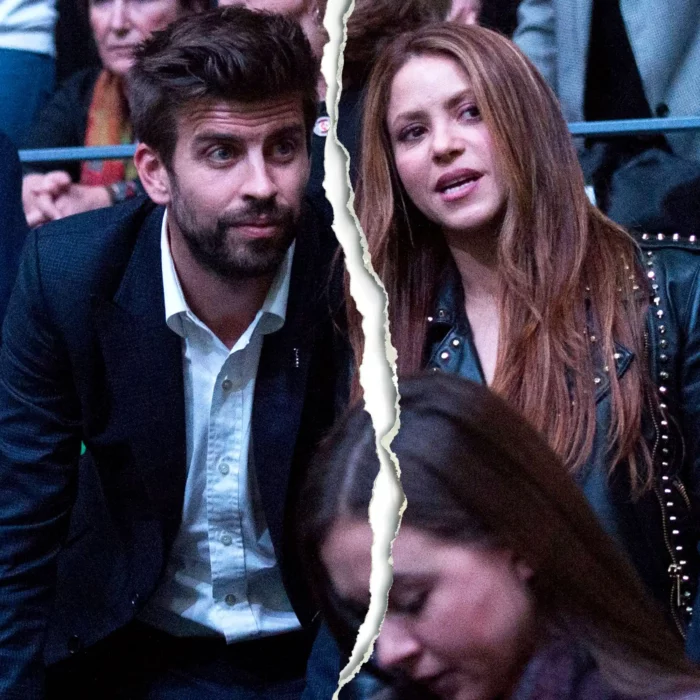 Gerard Piqué y Shakira sentados juntos en evento deportivo