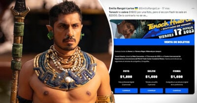Tenoch Huerta es criticado por cobrar más de 100 dólares por foto