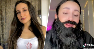 Usa barba falsa para caminar por las calles de noche y sentirse segura