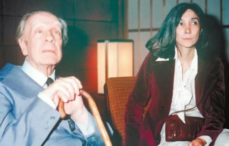 María Kodama y Jorge Luis Borges
