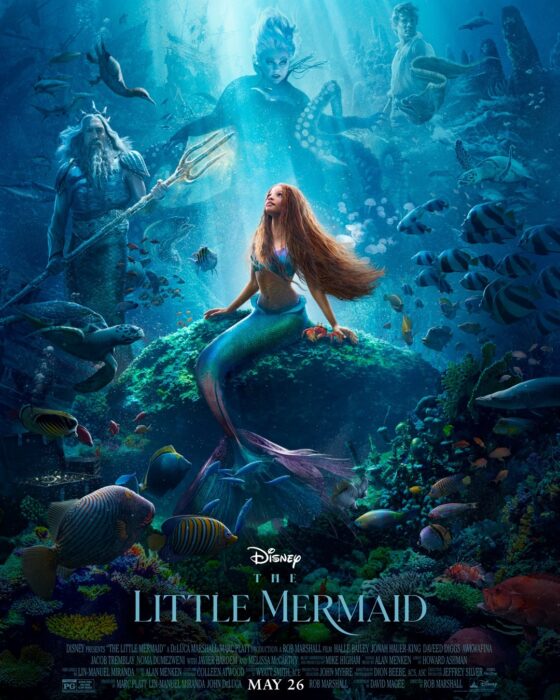 official poster of the little mermaid live action