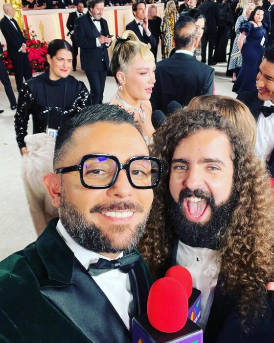 Ricardo y Javier Ibarreche en la gala de los oscar