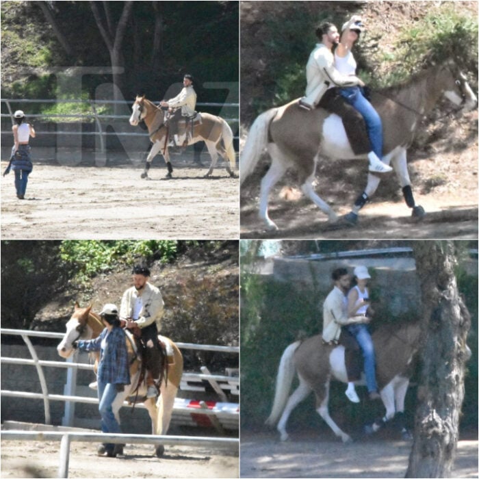 Kendall Jenner y Bad Bunny en una cita romántica montando a caballo
