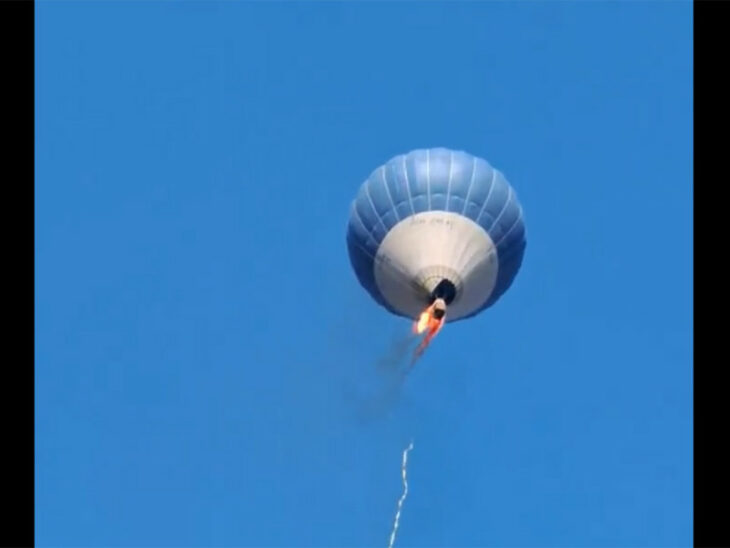 accidente en globo aerostático 