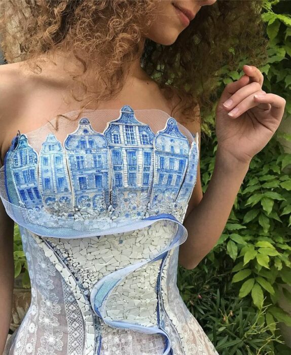 vestidos creados por la artista francesa Sylvie Facon