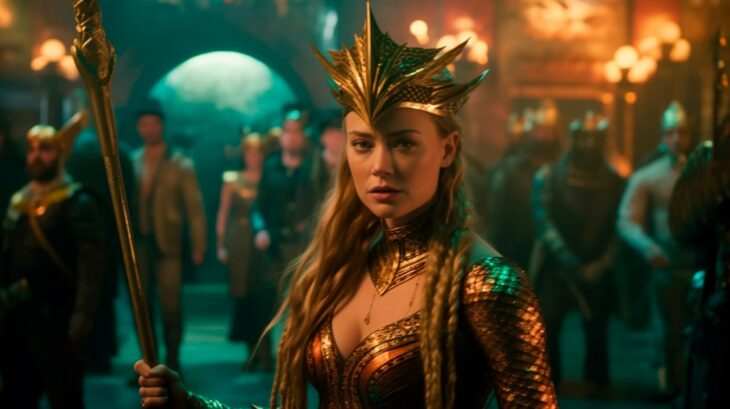 Amber Heard en su personaje de Mera en la cinta de Aquaman 