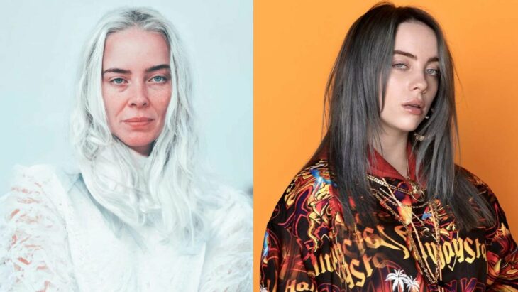 Billie Eilish comparación viejo y joven 