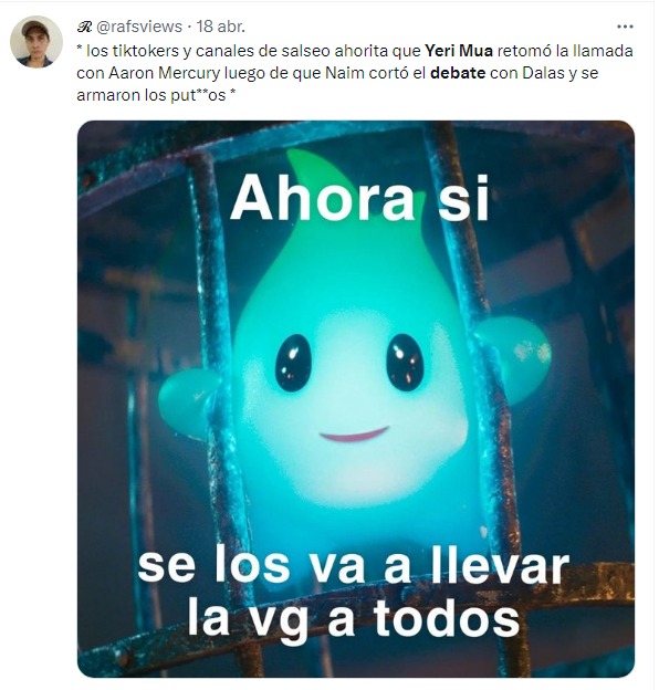 meme gotita de mario bros sobre yeri mua