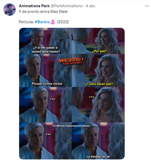 meme reacción película de barbie